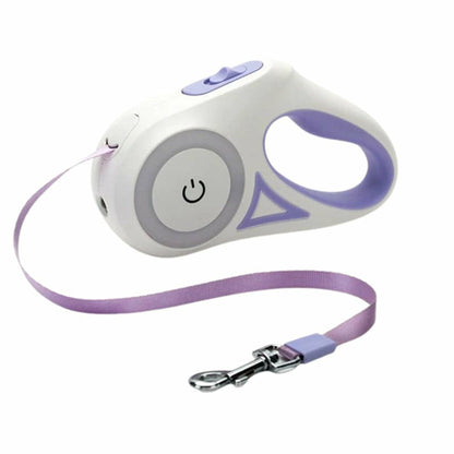 Automatic Retractable Dog Leash with LED Lighting
