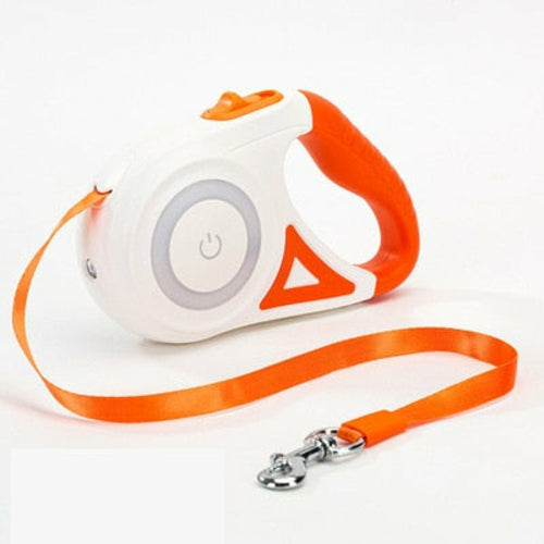 Automatic Retractable Dog Leash with LED Lighting