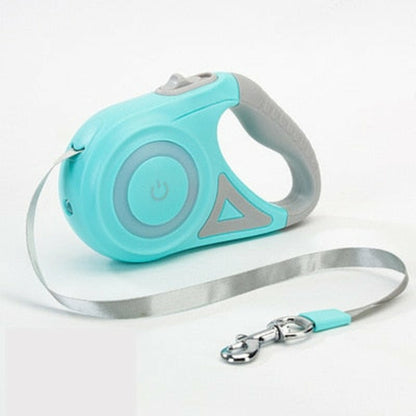 Automatic Retractable Dog Leash with LED Lighting