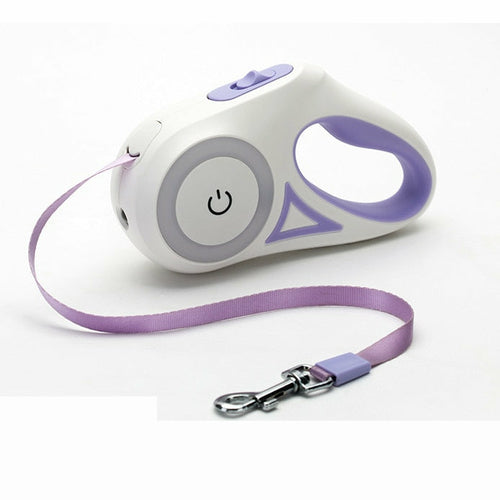 Automatic Retractable Dog Leash with LED Lighting