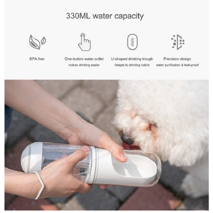 Portable Pet Water Bottle for Dogs & Cats – Travel Hydration Dispenser